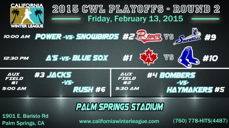 Playoff Schedule – Round 2 (2/13/15)