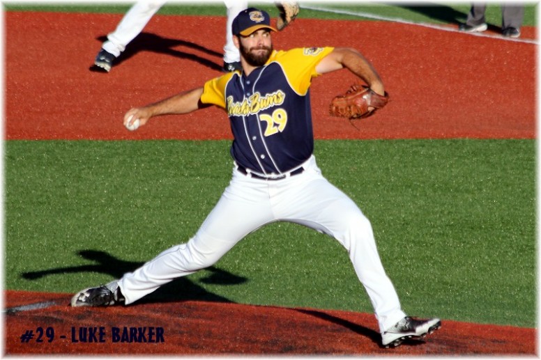 2016 CWL Alum, Luke Barker, Leads Frontier League in ERA